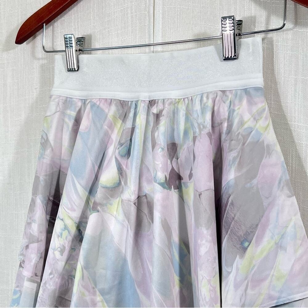 Lululemon Court Rival High-Rise Skirt Marble Meadow Sweet Pink Multi Sz 2 - Picture 11 of 16
